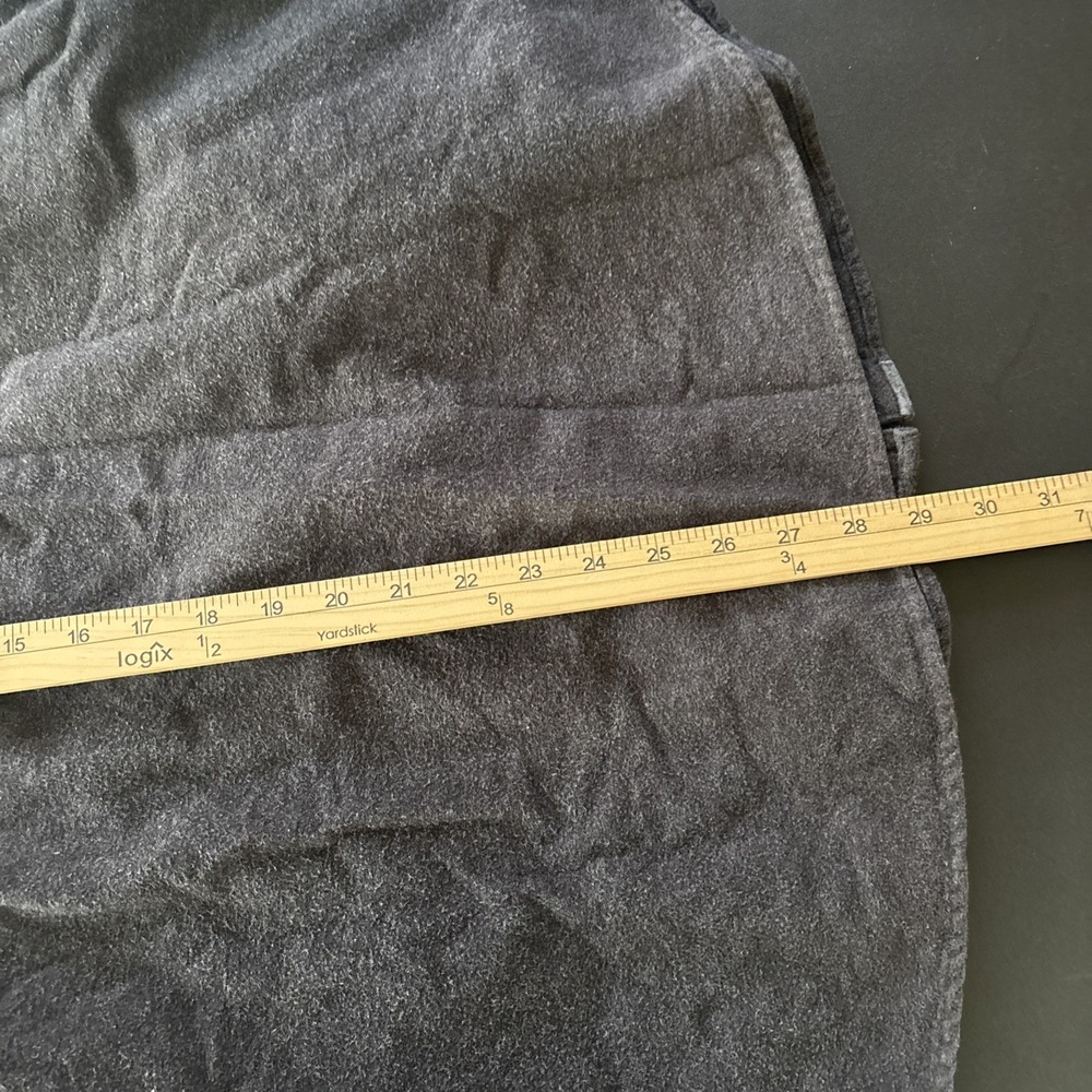 Grizzly Mountain Men's large gray Chamois Flannel GRAY Button Front Shirt - Picture 10 of 10